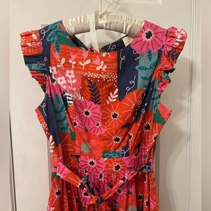 Carolina K Mika Country Blossom Open Back Maxi Dress size Large
